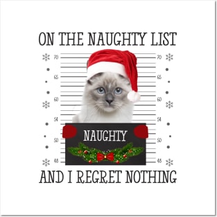 On The Naughty List, And I Regret Nothing Posters and Art